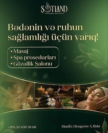 masaj səyyar: Sotland Wellness & Spa Center – bədənin və ruhun sağlamlığı üçün — 1