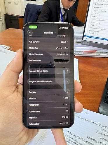 iphone se ikinci el: IPhone 13 Pro, 512 GB, Graphite, Face ID — 3