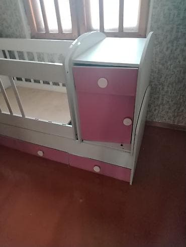 Oğlan və qız üçün, İşlənmiş, Dördbucaq, Beşik, Dəstsiz, Matrassız, Yellənmə mexanizmsiz — 2