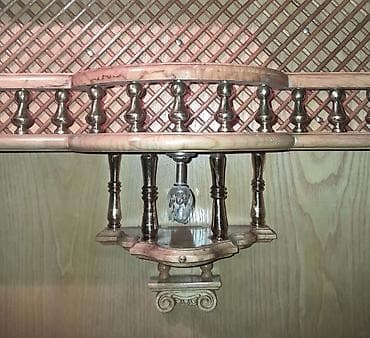 stul bar: Mini bar.palid agaci ve latun işləmələrlə hazirlanmiş el işi bar — 2