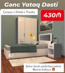 tek neferlik yataq desti: ✔️Rəng seçimi var 🚨Sifarişlər behsiz qəbul olunur ✅ödəniş qapıda — 1