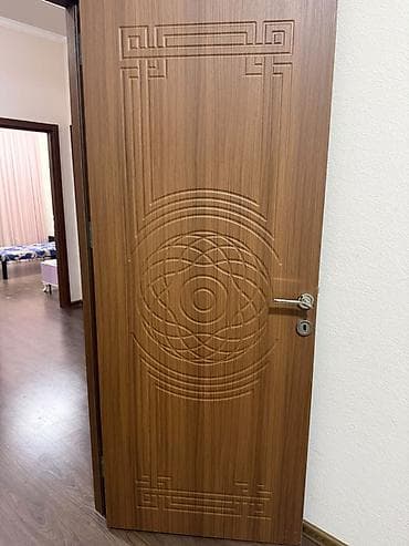 moon kombi: Taxta dekorlu daxili qapı - Material: ağac teksturalı MDF/laminat — 2