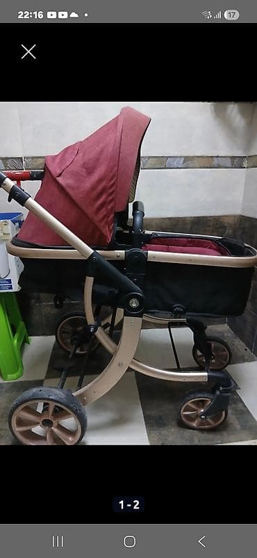 Uşaq arabaları: Çıxarıla bilən beşikli araba, Anex, İşlənmiş, Yaş: 12-18 ay, Ünvandan götürmə — 5