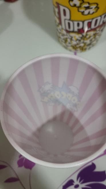 goyercin şekilleri: Popcorn stəkanı plastik - Material: sərt plastik - Dizayn — 2