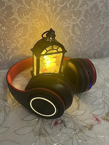 Qulaqcıqlar: Bluetooth qulaqlıq – over-ear model, qara-qırmızı dizayn — 1