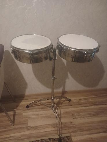 Timbal cütlüyü (Timbales) – metal korpuslu, xrom örtüklü, tənzimlənən
