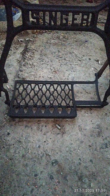 demir masinlar: Məhsul: Singer pedal mexanizmi və dəmir altlıq (tikiş maşını üçün) — 3