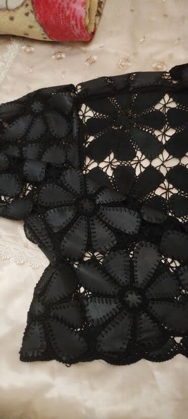 Toy paltarları və aksesuarları: Qara rəngli açıq kardiqan/bolero - Model: uzunqol, açıq önlü — 4