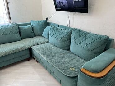 taxta abşivka: Künc divan, İşlənmiş, Açılan, Bazalı, Vеlur parça — 6