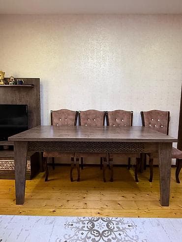 taxta stul stol: İşlənmiş, Dolab, Komod, Masa və oturacaqlar — 8