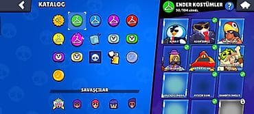 Brawl Stars hesabı – yüksək səviyyəli, zəngin kontentli - Kupa sayı — 3