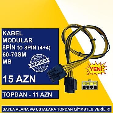 Elektron kitablar: Kabellər "8PİN MALE to 8PİN MALE Original” SAYLA ALANA VƏ USTALARA — 4