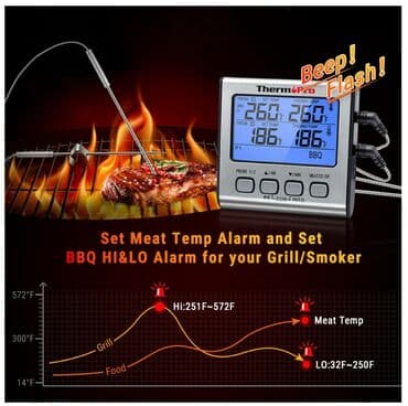 elektron qızdırma ölçən: Qida termometri. Model: ThermoPro TP-17 ● Ət Termometri təcrübəli və — 2