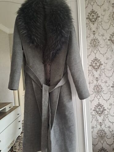 шуба из овчины азербайджанская: Пальто, L, цвет - Серый — 3