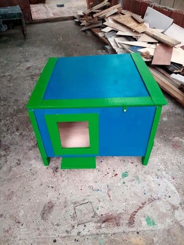 ucuz mal: Pişiklər üçün Su keçirməyən qalın taxtadan uzunömürlü 4 pişiklik — 6