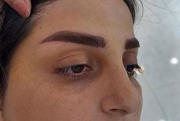 ten effekti qash: Xidmət: Qaş kölgələmə (Shading/Powder brows) və formalaşdırma - Təbii — 2