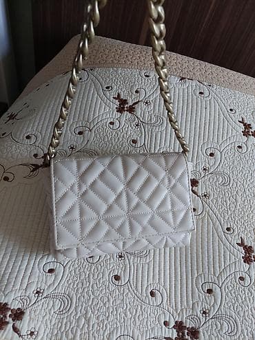 canta: Kiçik çanta turkiyeden alınıb.istifade edilmeyib.krem reng.10man.teze — 4