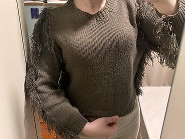 daş qaş: Sviter, rəng - Yaşıl — 1