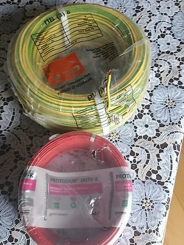 Elektrik kabelləri dəsti - STP markalı torpaqlama üçün yaşıl-sarı