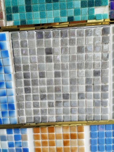 hovuz ucun kafeller: Mozaik kafel panelləri - Material: şüşə/keramika mozaik kvadratlar - — 1