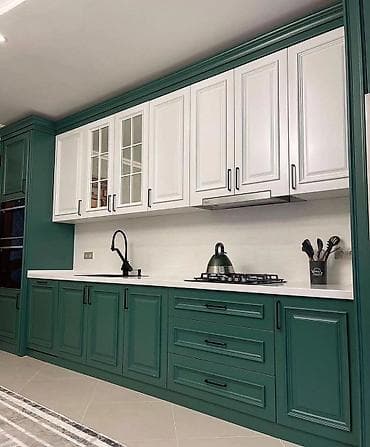 Sifarişlə mətbəx dəsti, Özü çəkən petlələr, MDF, Kredit yoxdur, Rayonlara çatdırılma, Pulsuz çatdırılma — 6