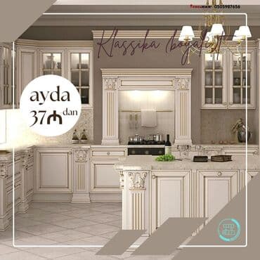 metbex mebelleri: Sifarişlə mətbəx dəsti, Sadə laminat, Kredit var, Pulsuz çatdırılma — 6