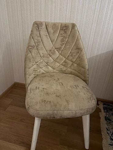 sederek stol stul: Qonaq otağı üçün, İşlənmiş, Açılmayan, Oval masa, 6 stul — 3