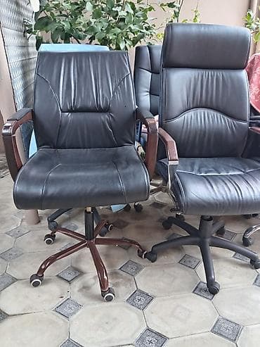 taxta stol stul satisi: Təkərli, Qolları tənzimlənmir, Süni dəri — 1