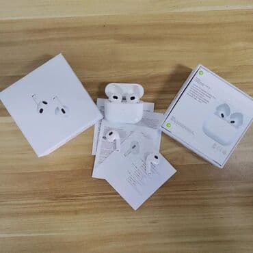 airpods i12 цена в бишкеке: Yeni Simsiz (Bluetooth) Qulaqcıqlar, Apple — 6