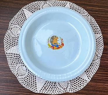 Məhsul: Emal (emaye) metal boşqab - Material: Emal örtüklü metal - — 1