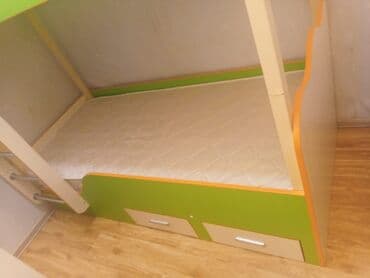двухъярусные кровати в рассрочку: Oğlan və qız üçün, Yeni, Çarpayı, Matras ilə, Siyirməli, Dəmir — 2