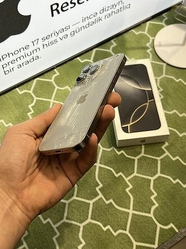 iwlenmiw ayfonlar: IPhone 16 Pro, 128 GB, Natural Titanium, Qırıq — 3