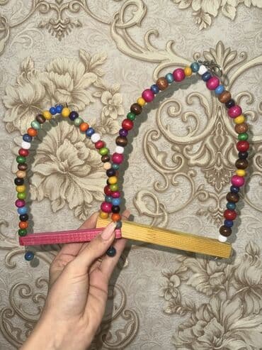 Papuqay və xırda quşlar üçün asılqan–oyuncaq Balaca yelləncək quşlar