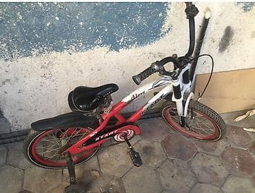 Uşaq geyimi və ayaqqabıları: Uşaq velosipedi – təlim təkərləri ilə - Təkər ölçüsü: təxminən 16" - — 2