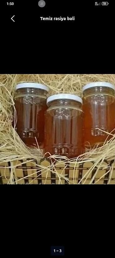 ev dekorları: Qarabağ bölgəsindən təbii çiçək balı - Məhsul: Şüşə bankada süzülmüş — 3