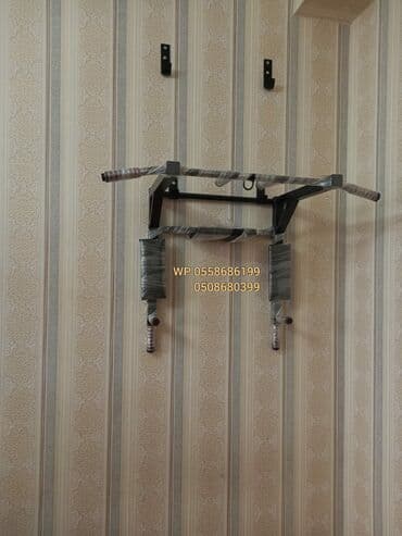 trenajor tutacaqları: 🔥Turnik+brus+pres=40azn✔️🔥 😯150kq saxlama gücü var. ⚫️⚪️Qara və ağ — 6