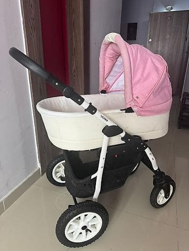 Модульные коляски: Коляска 3в1, Пол: Девочка, Возраст: <1 месяца — 9