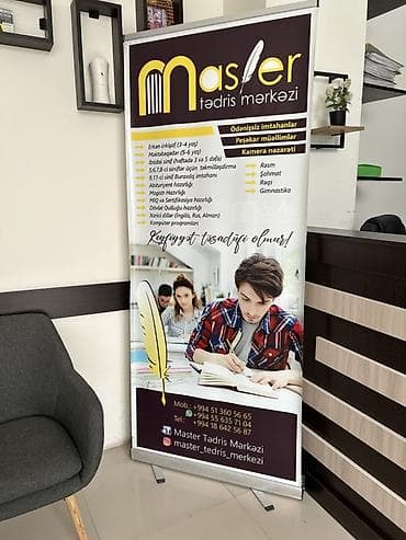 banner reklam: 85,2 metrəyə rull upların sifarişi qəbul olunur qiymət 80 manat — 1