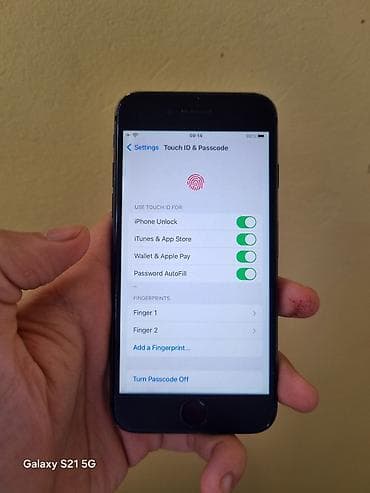 windows 10 pro: IPhone SE, 64 GB, Qara, Barmaq izi — 8