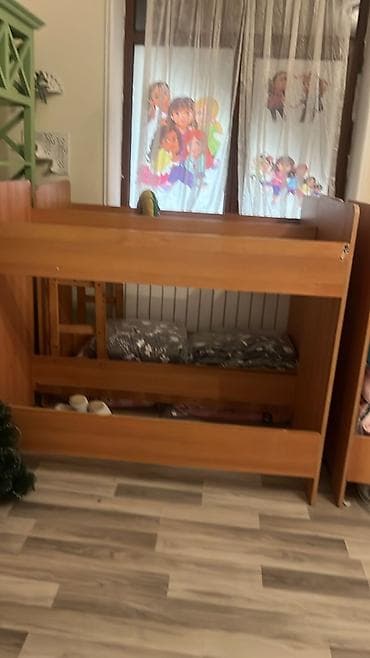 yataq otagi: Oğlan və qız üçün, Çarpayı, Matrassız, Siyirməsiz, Taxta — 1