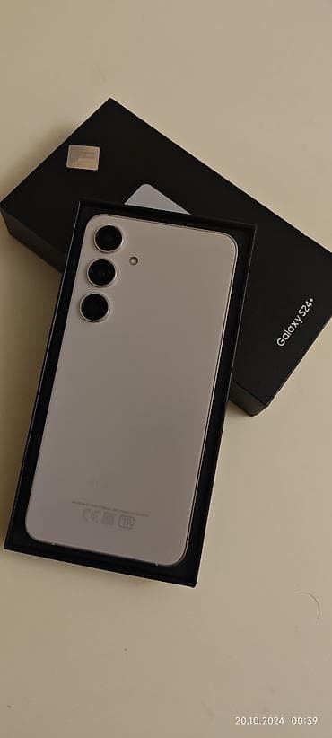 Samsung Galaxy S24+, 256 GB, rəng - Gümüşü, İki sim kartlı, Face ID, Barmaq izi