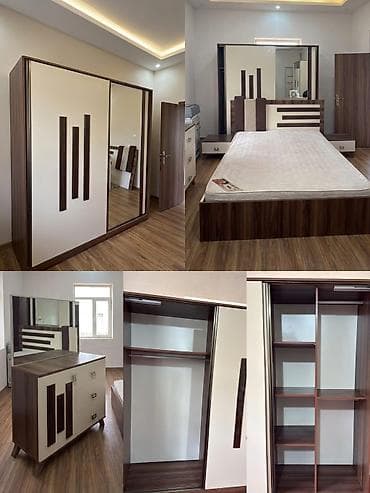 divan 60: İkinəfərlik çarpayı, Termo, Dolab, 2 tumba, İşlənmiş — 1