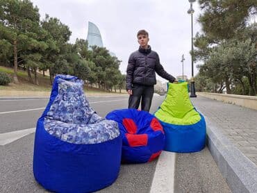 бесформенное кресло: Новый, Пуфик-кресло, Ткань, Нет кредита, Нет доставки — 19