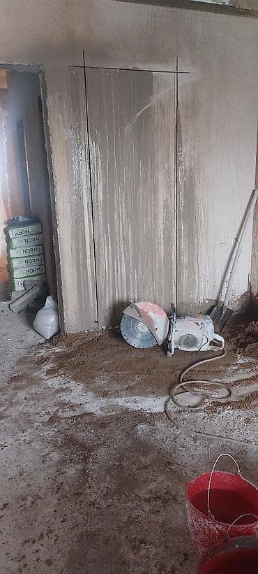 islenmis plastik qapi pencere: Almaz kəsim və beton kəsmə xidməti. Xidmətə beton döşəmələrin — 4