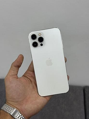 iphone adapdır: IPhone 12 Pro Max, 256 GB, Ağ, Zəmanət, Barmaq izi, Simsiz şarj — 1