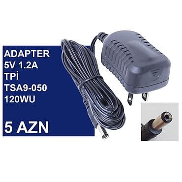 Qida blokları: Adapterlər “5/5.5/12/19/19.5V 0.5/1/2/3/4/5A” ⭐5V 1.2A TPI TSA9-050 — 4