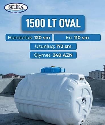 Boçkalar və çəlləklər: Selika Su Depolarının Nağd və Kreditlə satışı.3qat — 4