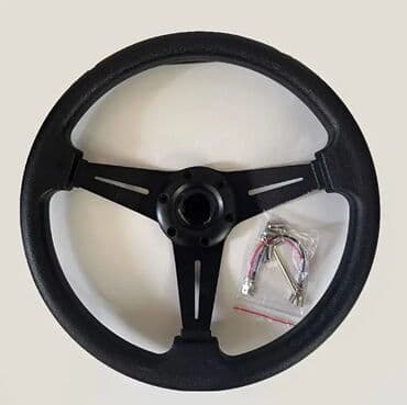 Radiatorlar: Universal idman sükanı - 3 şüalı metal karkas, mat qara rəng - — 1