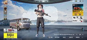 PUBG Mobile oyun hesabı – kosmetik əşyalar və RP irəliləyişi ilə