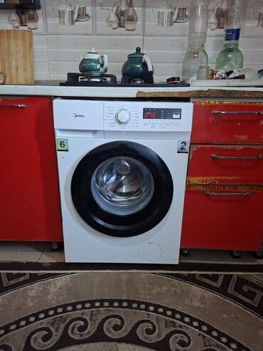 покупка стиральной машины: Стиральная машина Midea, 6 кг, Б/у, Автомат, Есть сушка — 3